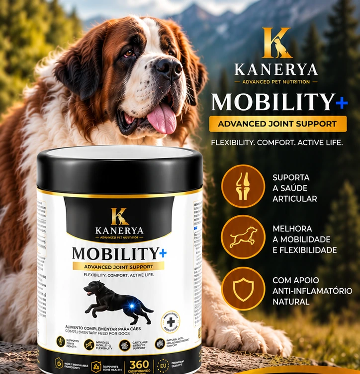 Kanerya Mobility+ 360 comprimidos suplemento articular para cães